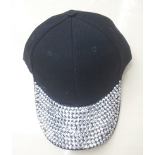 Newly style baseball cap with rhinestone cotton hat