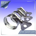 Stainless steel handle hose clamp