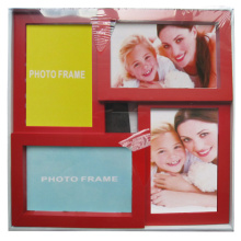 Red 4 ouvertures Collage Photo Frames