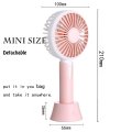 Mini Handheld Computer Desk Fan With USB Charging