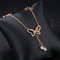 Plus size butterfly ankle bracelet jewelry