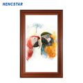 21.5" Wooden Frame Wifi Digital Photo Frame Player