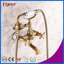 Fyeer Bathroom Antique Faucet de douche Mélangeur de douche Kit