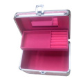 Rosa Aluminium-Schmuck-box