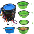 Portable colorful personalized silicone water food bowls