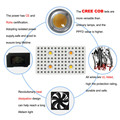 2000w Cob Full Spectrum LED crece la luz