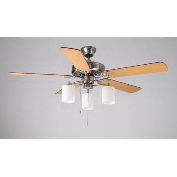 52 inch Brushed Nickel Ceiling Fan with Light