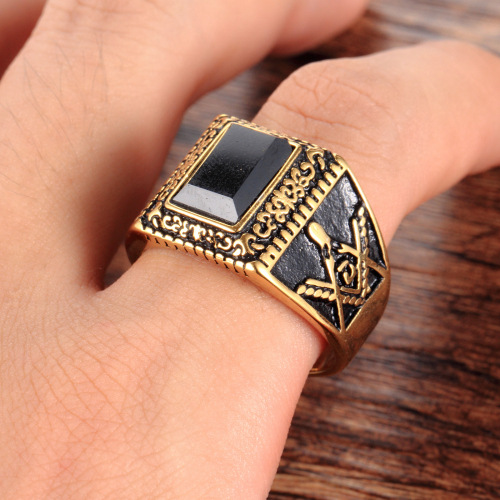 Masonic gem ring