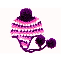 Custom mão crochet bebê Hat Earflap Beanie Newborn Photo Prop