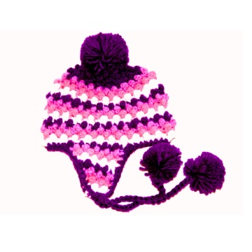 Custom mão crochet bebê Hat Earflap Beanie Newborn Photo Prop