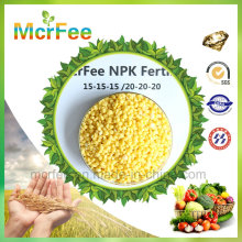 Alto Nitrógeno NPK 15-15-15 Fertilizante Verde para Cultivo