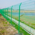 Powder-coated galvanized double wire mesh fence