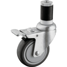 Medium Duty Full Lockable PU Casters