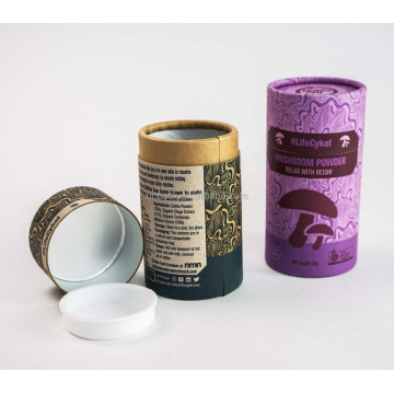 Cylinder Tube Food Round Cylinder Cardboard Tea Packaging