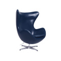 Mitte des Jahrhunderts moderner Arne Jacobsen Leder Egg Chair