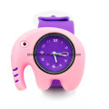 Cute Animal Slap Snap Watch Relógios para crianças Kids Teens Silicone Rubber Wristwatch Slap Watch