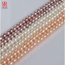 9-10mm Freshwater Pearl Strand, Button Round