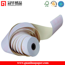 Papel de papel autocopiativo SGS 76mm * 70mm 3 capas