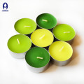 Colorful and scented high quality tealight candle