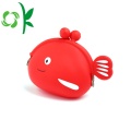 Fish Shape Children Silicone Coin Purse without Zipper