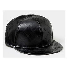 Chapeaux de Snapback de Bill 6 en cuir de coutume