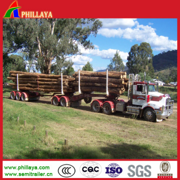 Two Axles 40FT Wood Trailer