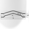 DIN PN16 Wasserversorgung Upvc Step Over Bend