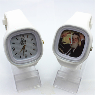 Fashion silicone rubber band watch