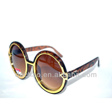 2014 factory wholesale round shape sunglasses with gradient lens