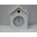 House Shape Wooden Clock Hanging