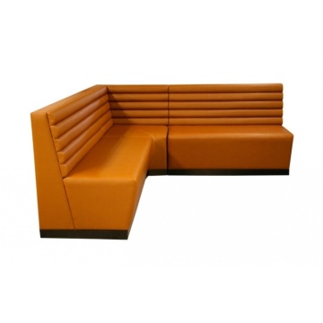 Kundenspezifische Restaurant Ecke Love Seat Ledersofa Booth