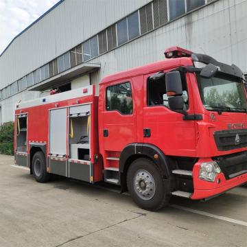 Caminhão de bombeiros de 8 tanques de água quadrada