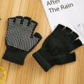 Kurze Fingerradykling -Fitnessstudio -Handschuhe schwarz
