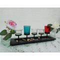 Candlelight Dinner Wooden Candle Holder