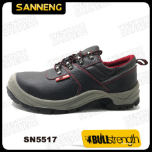 Low Cut Industrial Leather Safety Shoe with Steel Toe (SN5517)