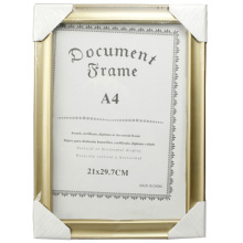 Golden A4 Document Frame