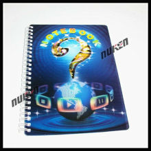 2015 simple atascamiento espiral 3D Notebook para la escuela