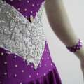 Purple latin dance dress