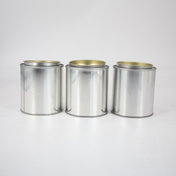 Casas de muestra de pintura de contenedor de metal redondo de 200 ml