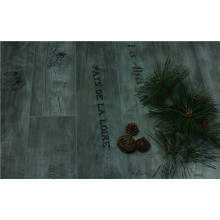 Household 8.3mm Pearl Walnut V-Grooved Waxed Edged Laminated Flooring