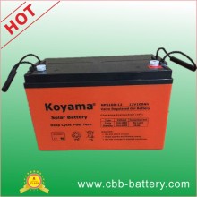 12V100ah Batterie à l&#39;acide au plomb scellé, batterie UPS, batterie rechargeable Deep Cycle Solar