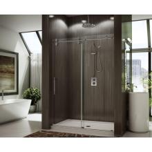 1/2" Tempered Glass Large Stainless Steel Wheel Sliding Shower Door