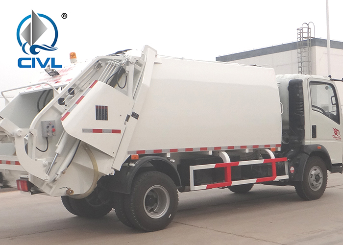 8m3 Compact Garbage Truck With Light Chassis 9