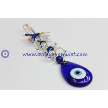 Evil eye three loop elephant pendant car home wall decoration