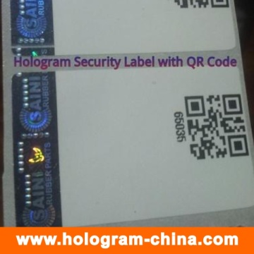Custom Hologram Hot Stamping Qr Code Sticker
