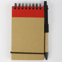 Caderno vermelho de Eco-friendly