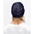 Classic Pleated Silk Sleep Cap Pure Mulberry Silk 19 Momme Hair Turban Sleeping Cap for Curly Thick Hair Types Night Bonnet with