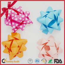 Prited Ready-Made Assorted Color Star Bow