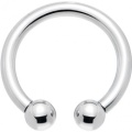 10 Gauge Internally Threaded Horseshoe Circular Barbell