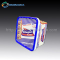 Customized cracker packaging square plastic container